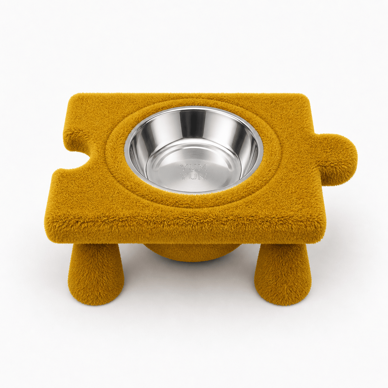 Kedi & Köpek Su ve Mama Kabı – Peluş Puzzle Form Tasarım,(dişi erkek model) - Yumyum