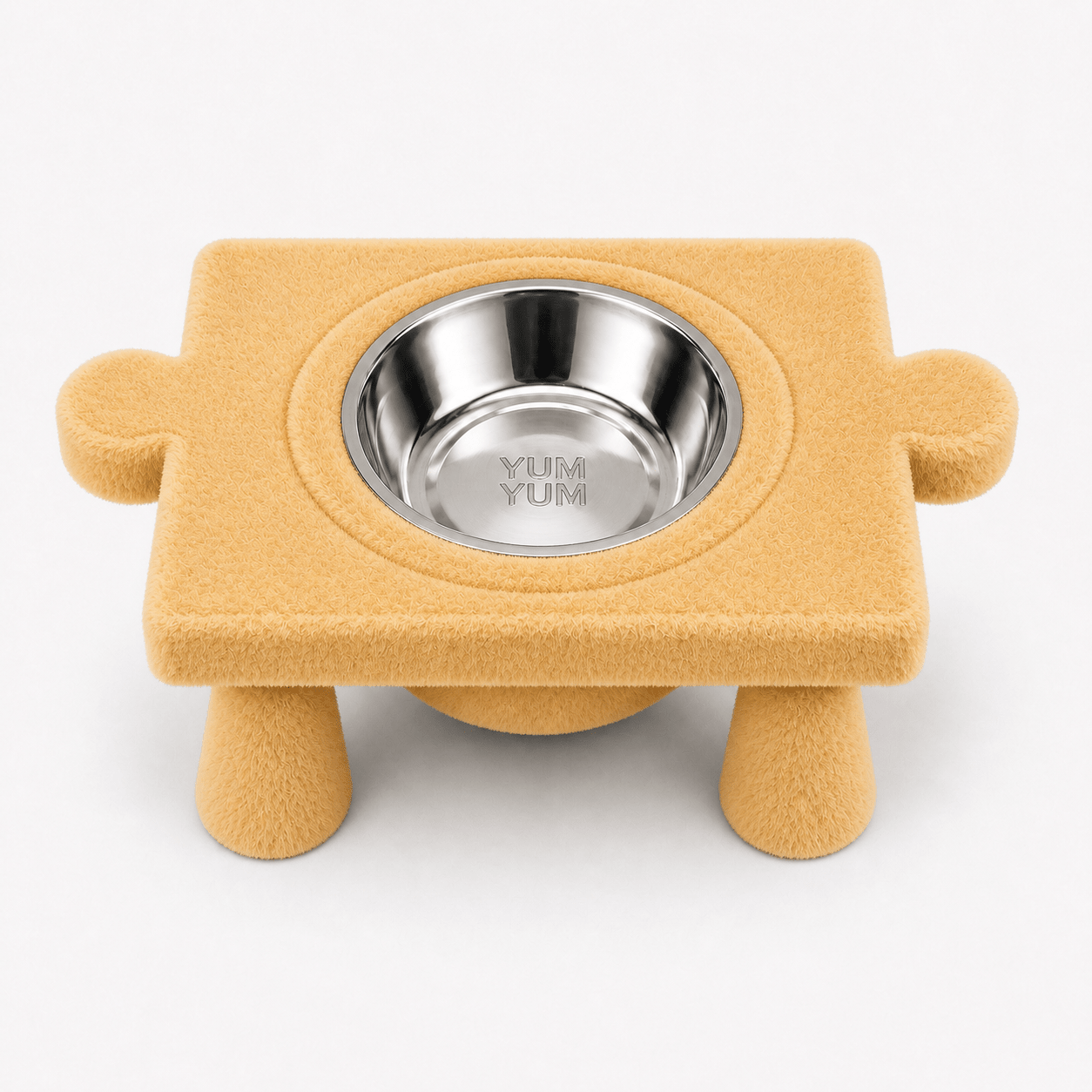 Kedi & Köpek Su ve Mama Kabı – Peluş Puzzle Form Tasarım,(iki dişi yönlü) - Yumyum