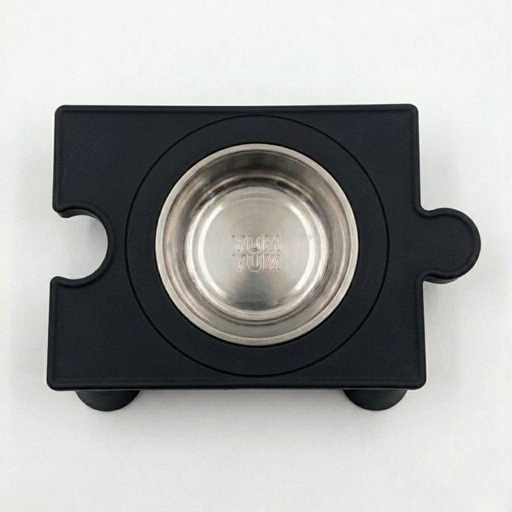 Kedi & Köpek Mama Kabı – Puzzle Form, Çelik Hazneli Minimal Tasarım - Yumyum