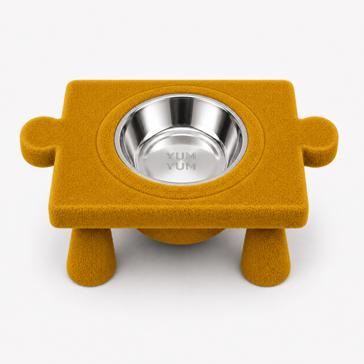 Kedi & Köpek Su ve Mama Kabı – Peluş Puzzle Form Tasarım,(iki dişi yönlü) - Yumyum