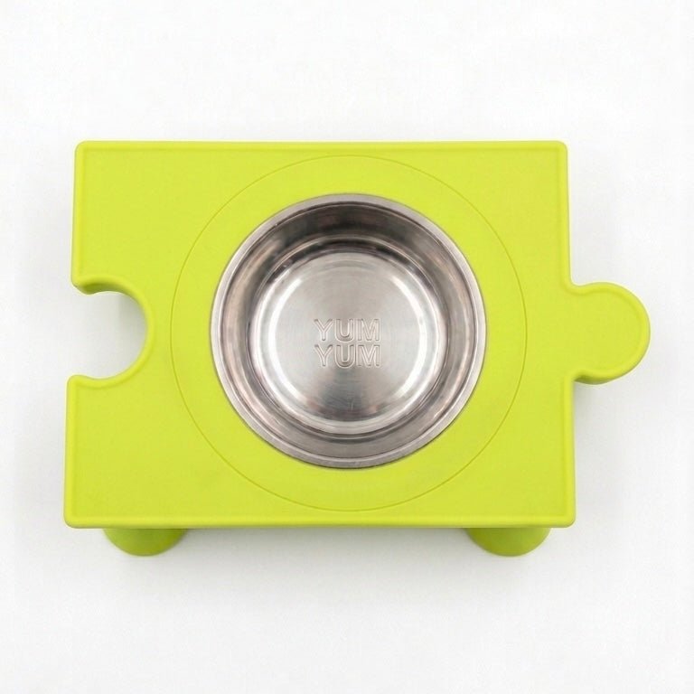 Kedi & Köpek Mama Kabı – Puzzle Form, Çelik Hazneli Minimal Tasarım - Yumyum