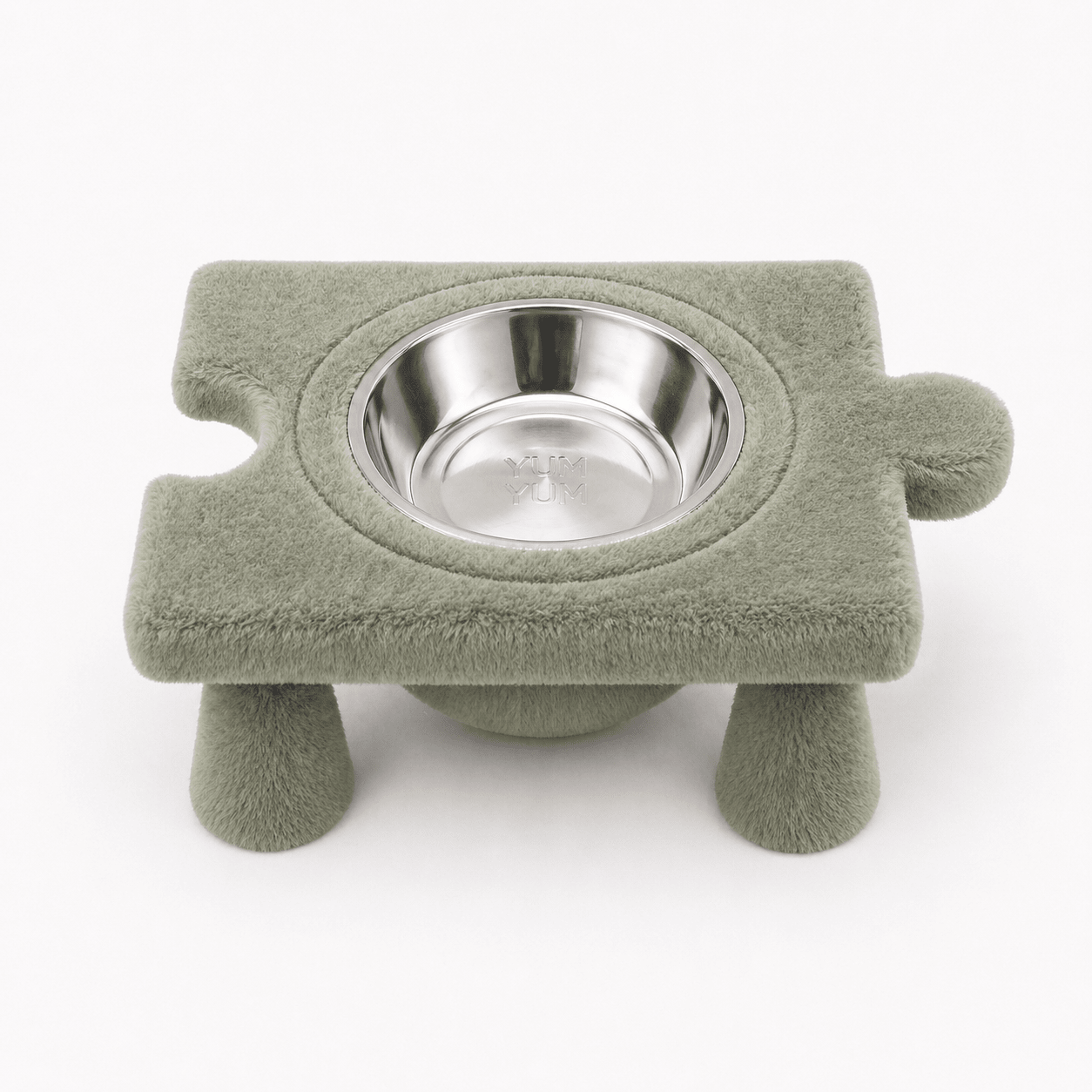Kedi & Köpek Su ve Mama Kabı – Peluş Puzzle Form Tasarım,(dişi erkek model) - Yumyum