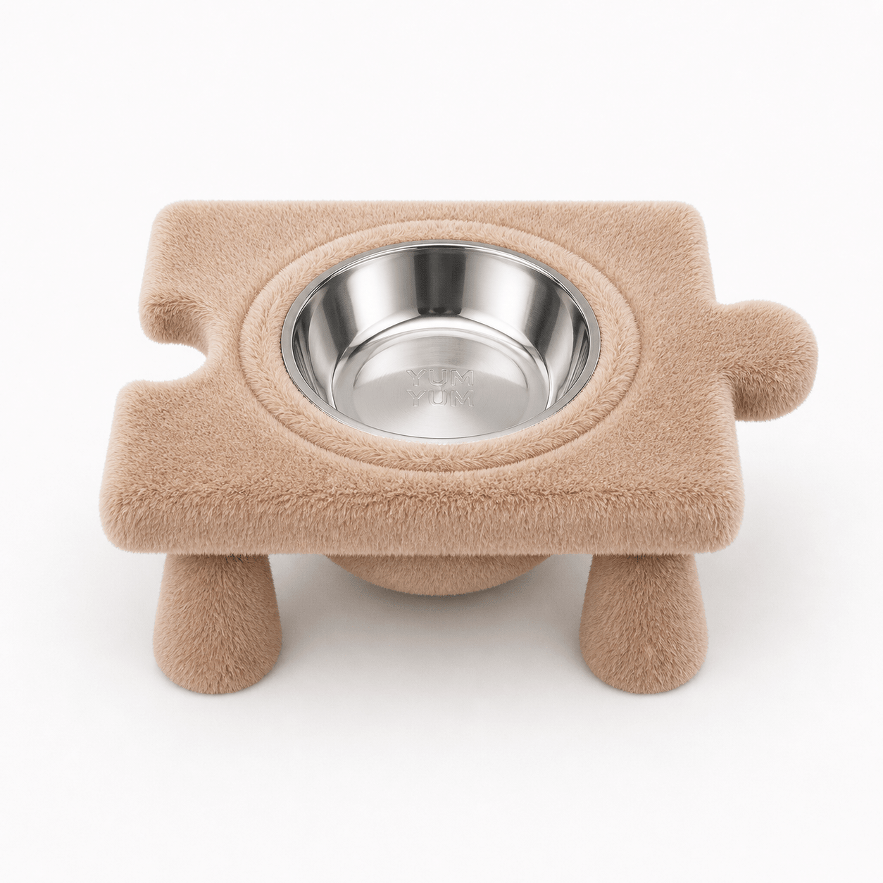 Kedi & Köpek Su ve Mama Kabı – Peluş Puzzle Form Tasarım,(dişi erkek model) - Yumyum