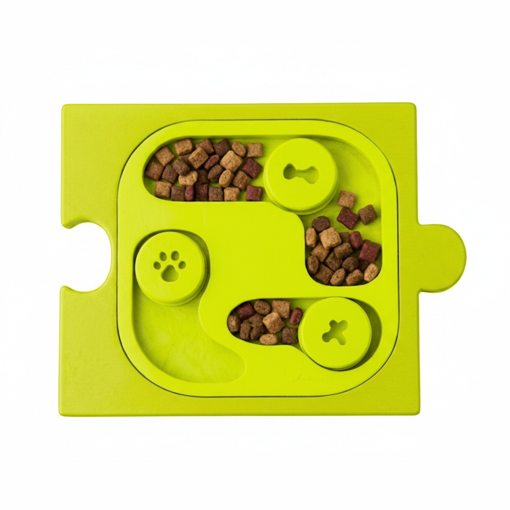 Kedi & Köpek Zeka Oyunu Mama Kabı – Puzzle Form Interactive Feeder