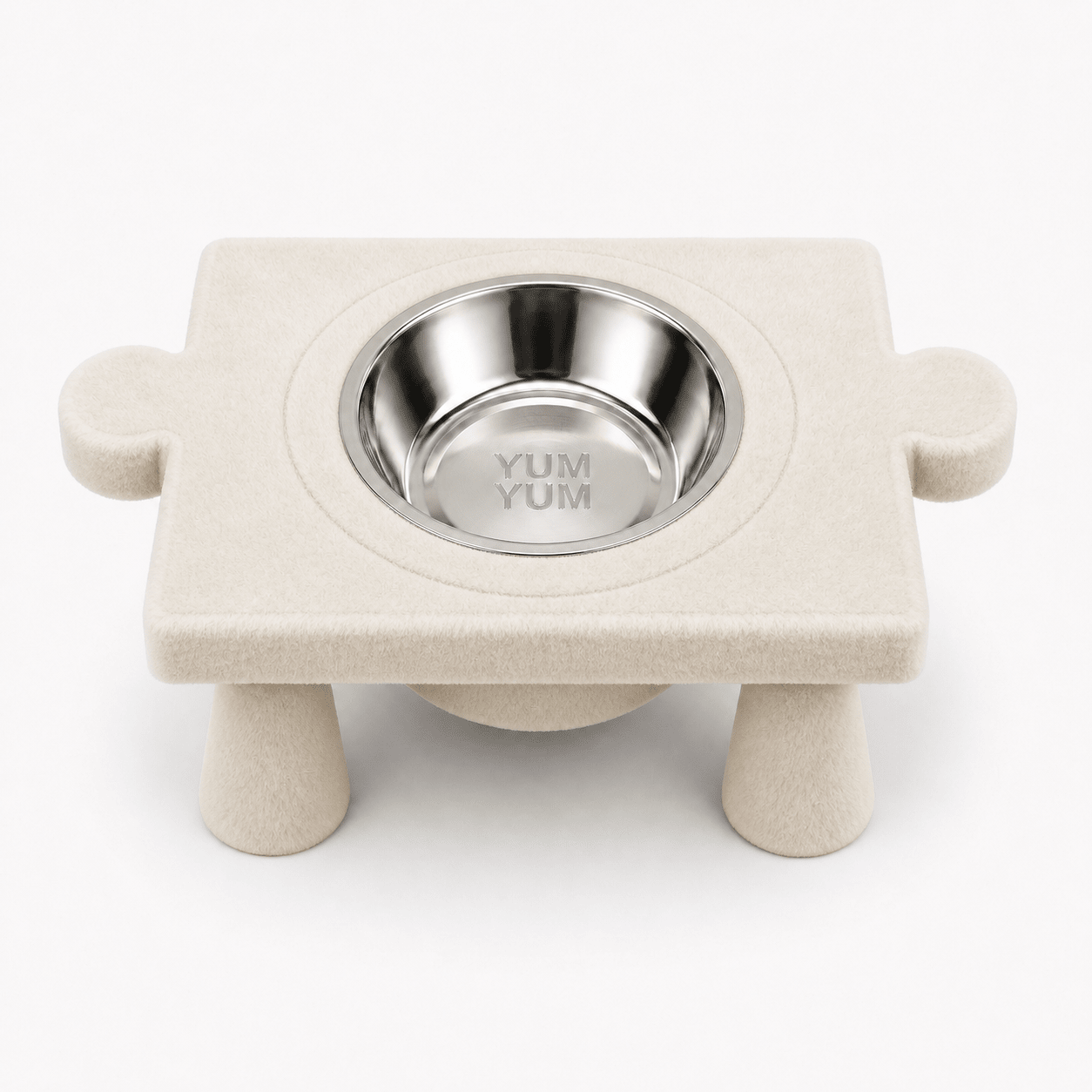 Kedi & Köpek Su ve Mama Kabı – Peluş Puzzle Form Tasarım,(iki dişi yönlü) - Yumyum