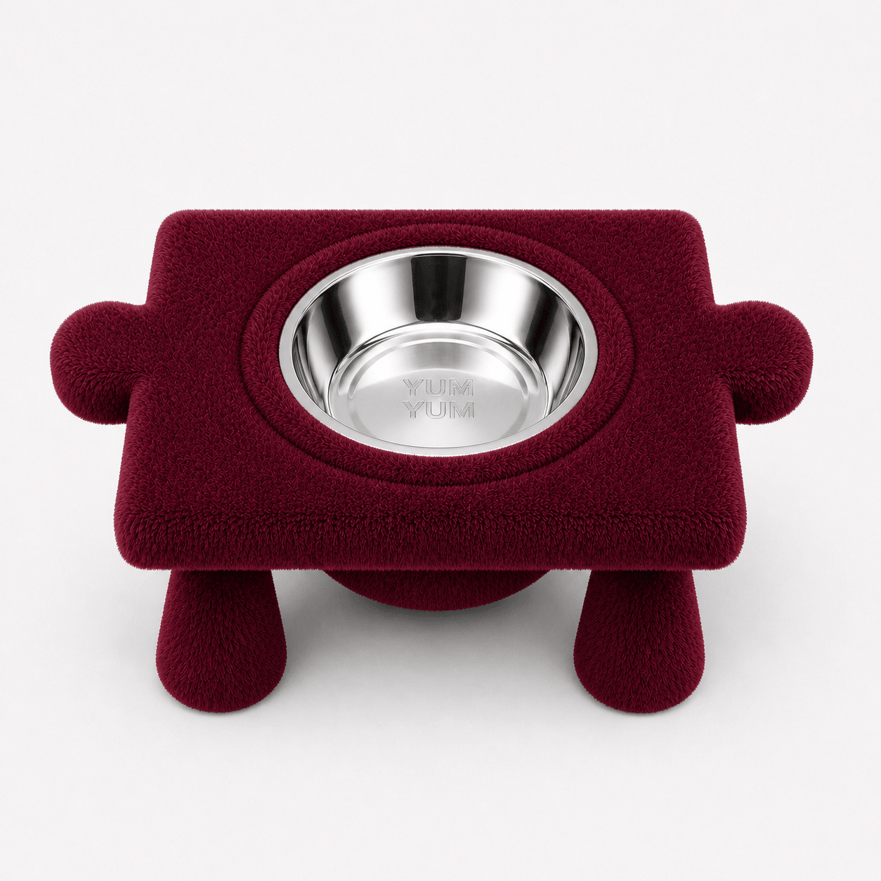 Kedi & Köpek Su ve Mama Kabı – Peluş Puzzle Form Tasarım,(iki dişi yönlü) - Yumyum