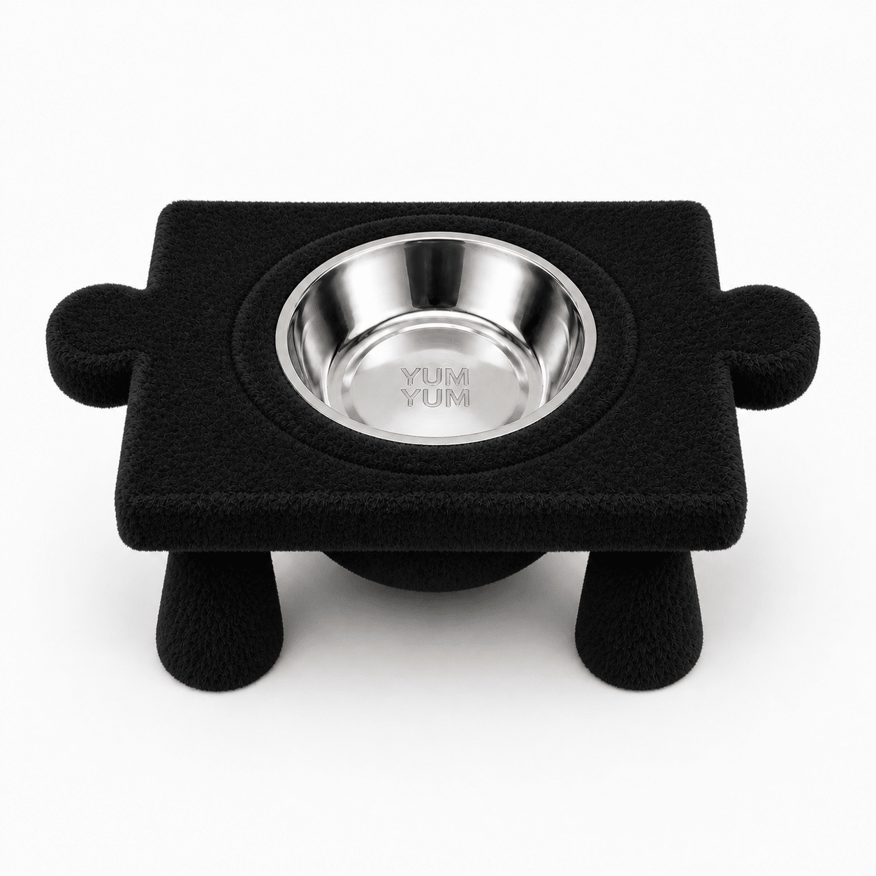 Kedi & Köpek Su ve Mama Kabı – Peluş Puzzle Form Tasarım,(iki dişi yönlü) - Yumyum