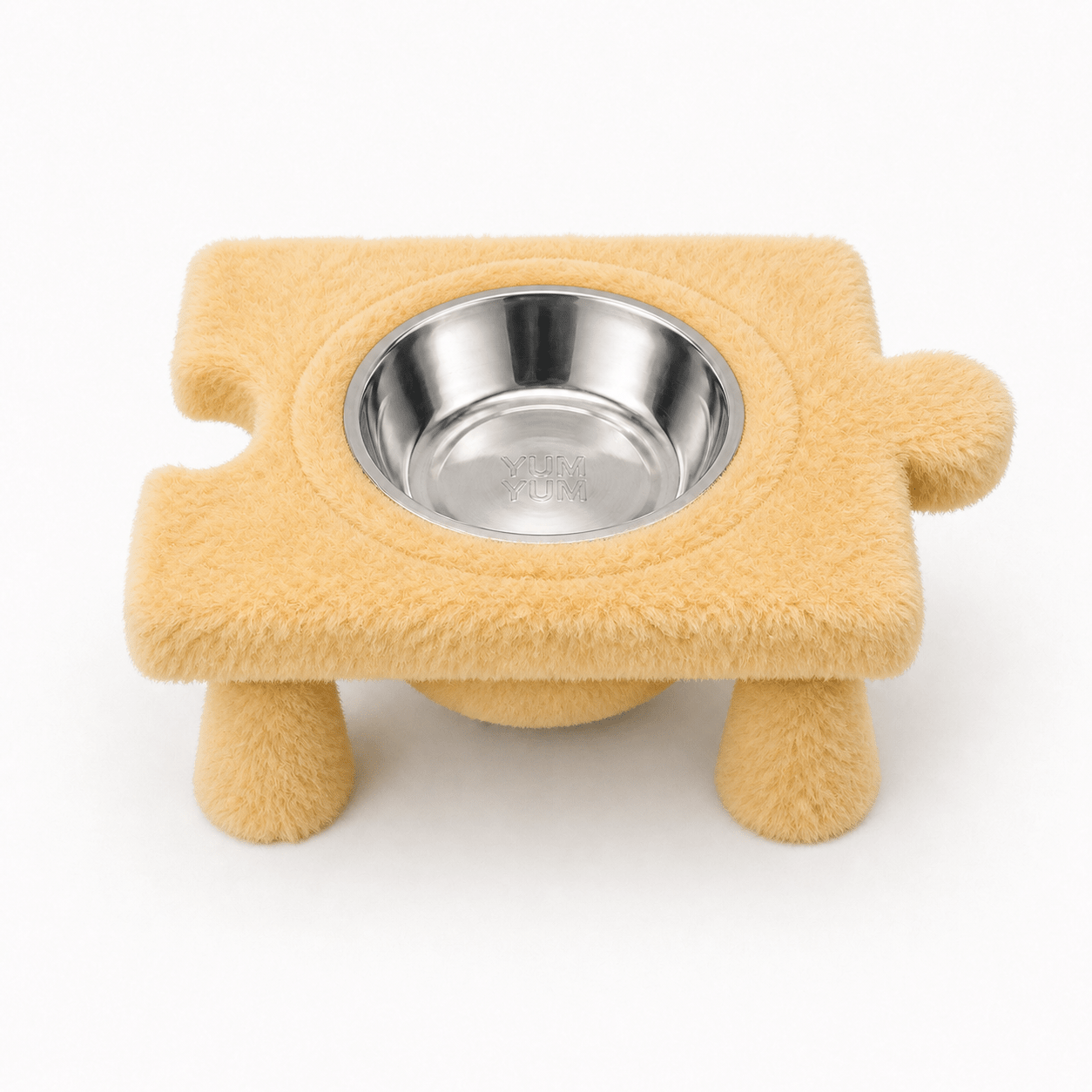 Kedi & Köpek Su ve Mama Kabı – Peluş Puzzle Form Tasarım,(dişi erkek model) - Yumyum