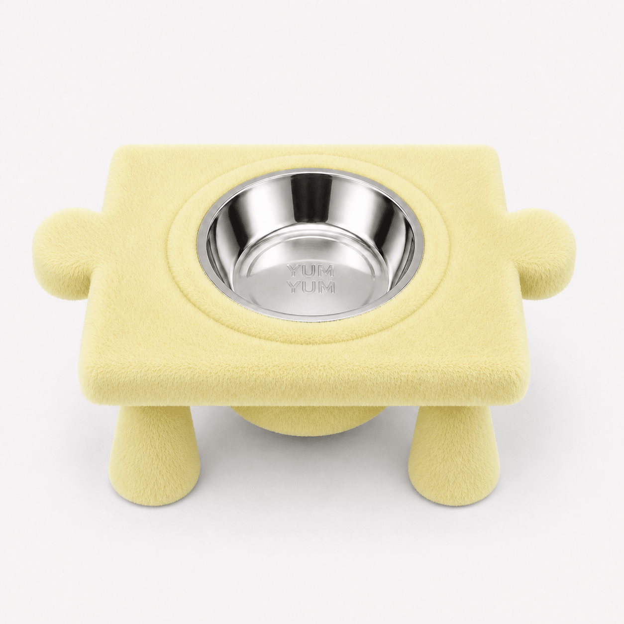 Kedi & Köpek Su ve Mama Kabı – Peluş Puzzle Form Tasarım,(iki dişi yönlü) - Yumyum