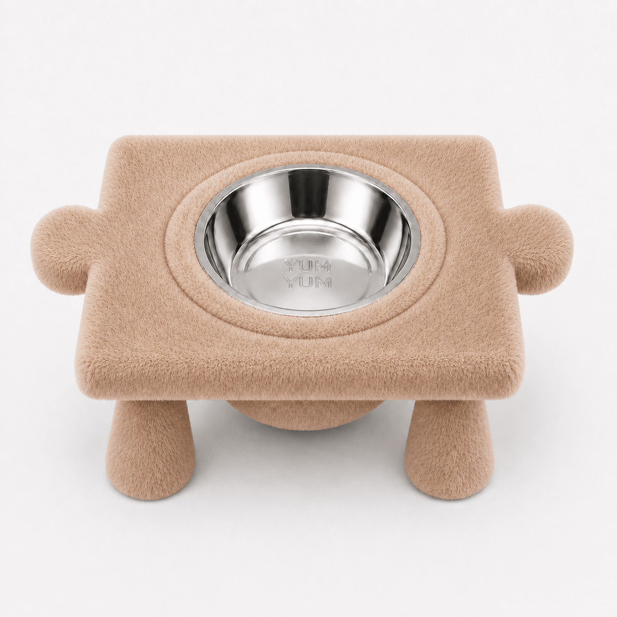 Kedi & Köpek Su ve Mama Kabı – Peluş Puzzle Form Tasarım,(iki dişi yönlü) - Yumyum