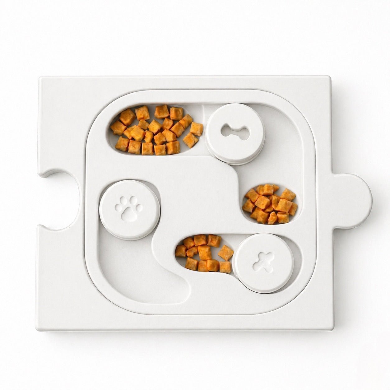 Kedi & Köpek Zeka Oyunu Mama Kabı – Puzzle Form Interactive Feeder - Yumyum