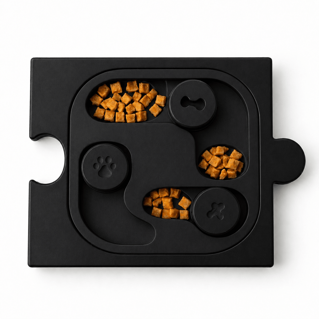 Kedi & Köpek Zeka Oyunu Mama Kabı – Puzzle Form Interactive Feeder - Yumyum