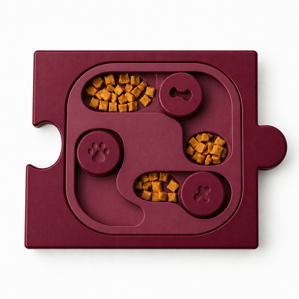 Kedi & Köpek Zeka Oyunu Mama Kabı – Puzzle Form Interactive Feeder - Yumyum