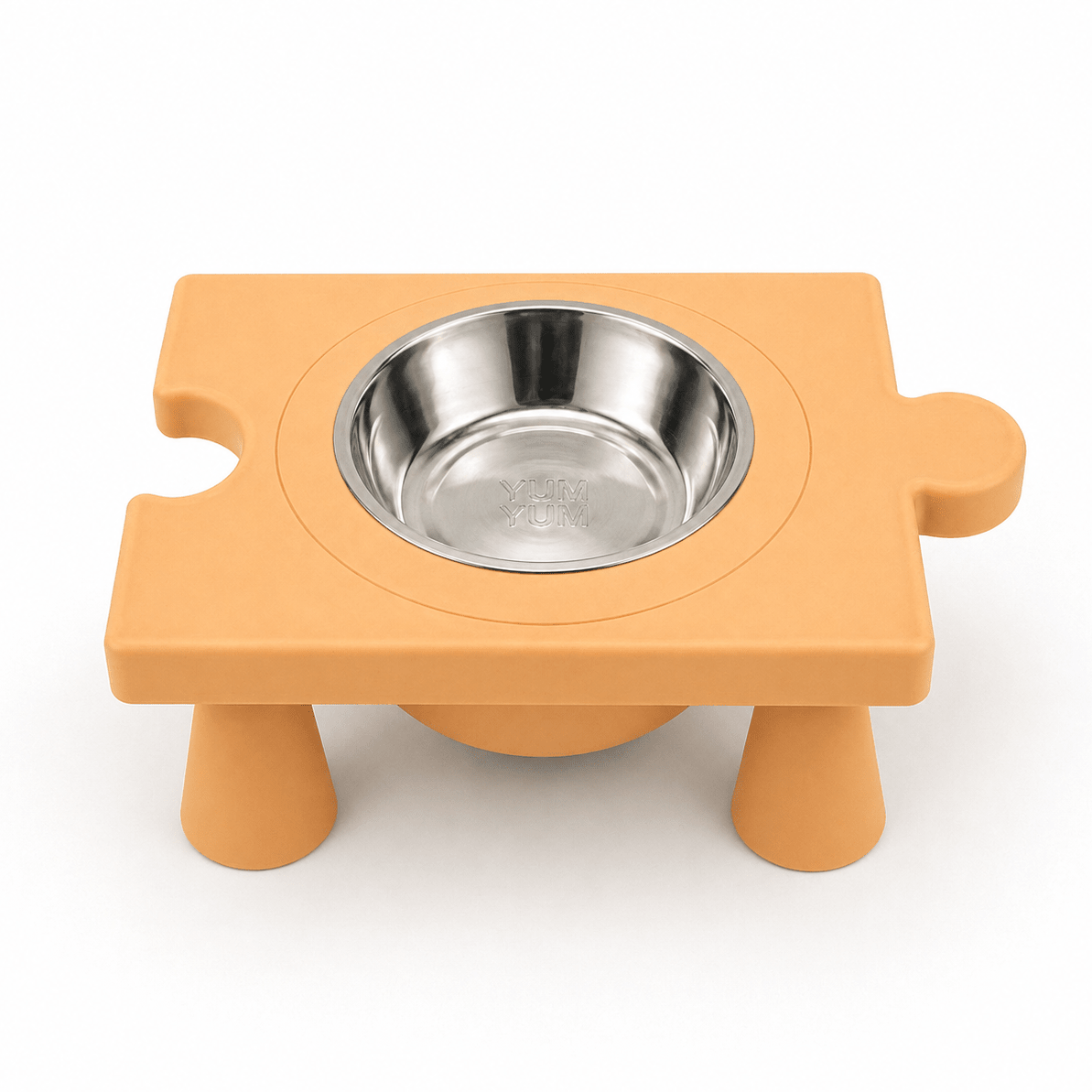 Kedi & Köpek Mama Kabı – Puzzle Form, Çelik Hazneli Minimal Tasarım - Yumyum
